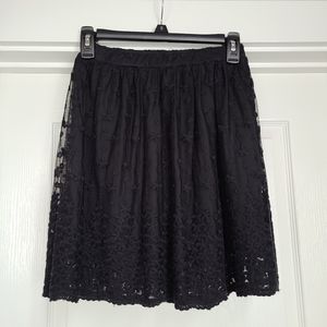 Lace skirt.